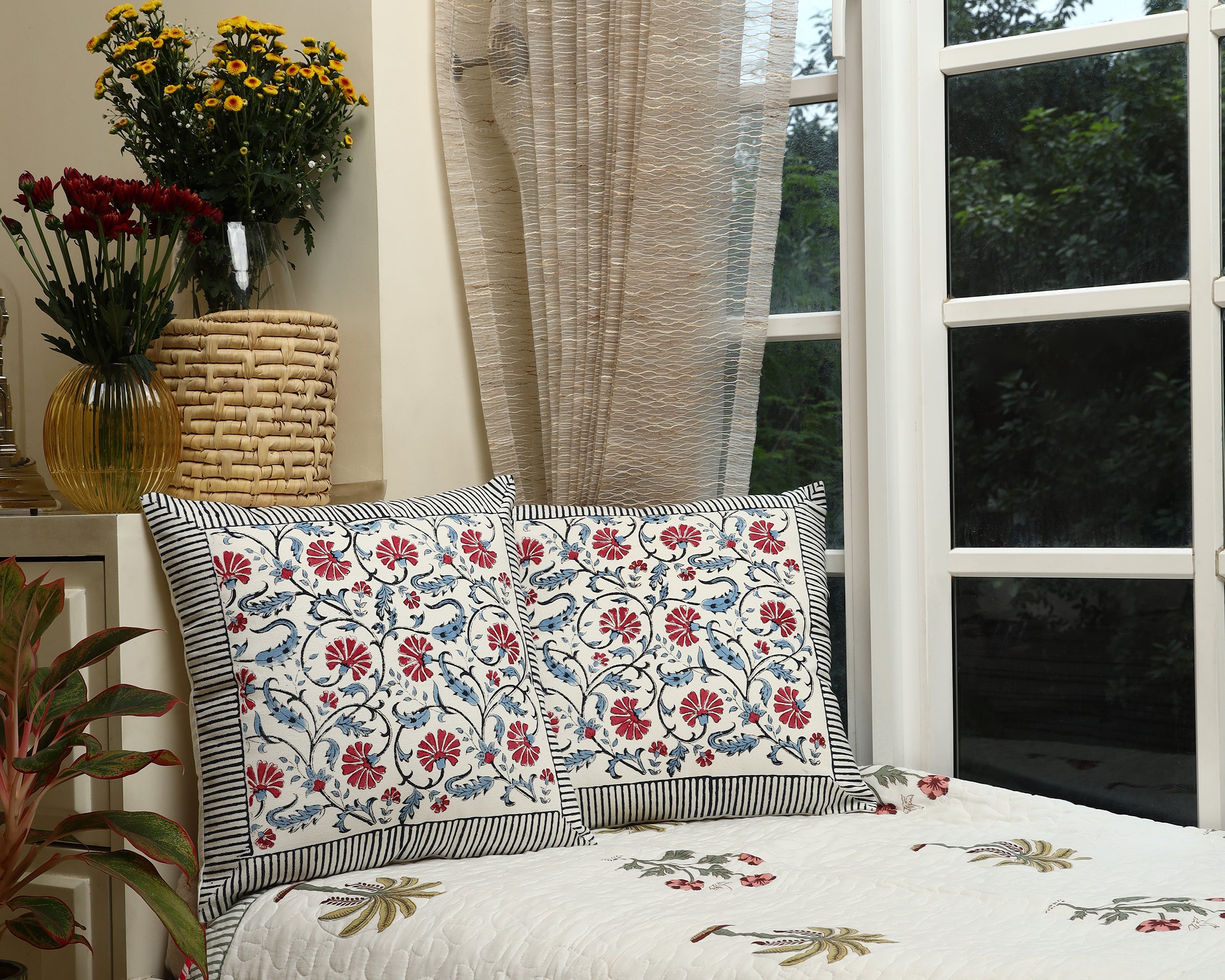Royal Flora Cushion Cover Set of 2