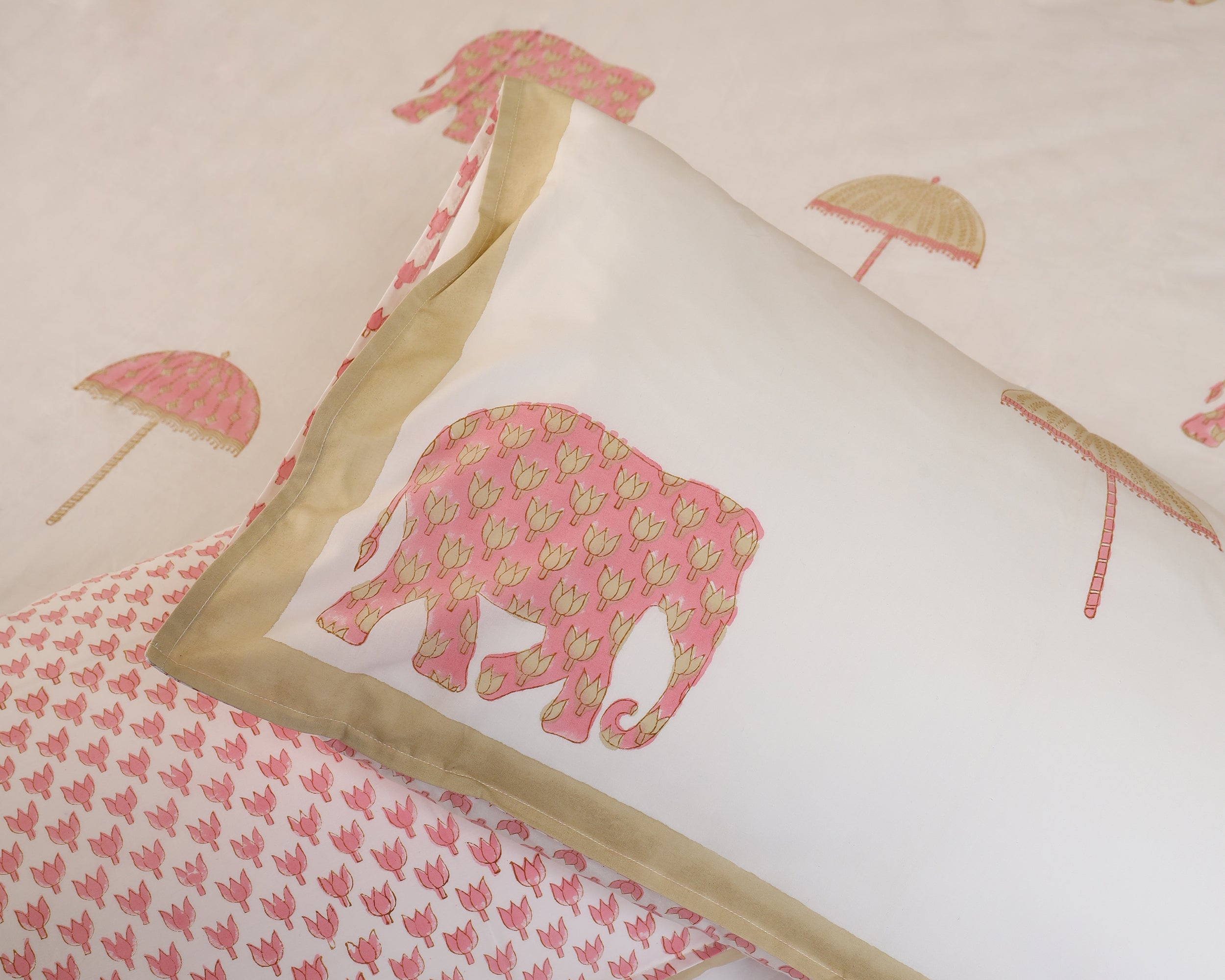 Royal Safari Handblock Printed Bedsheet