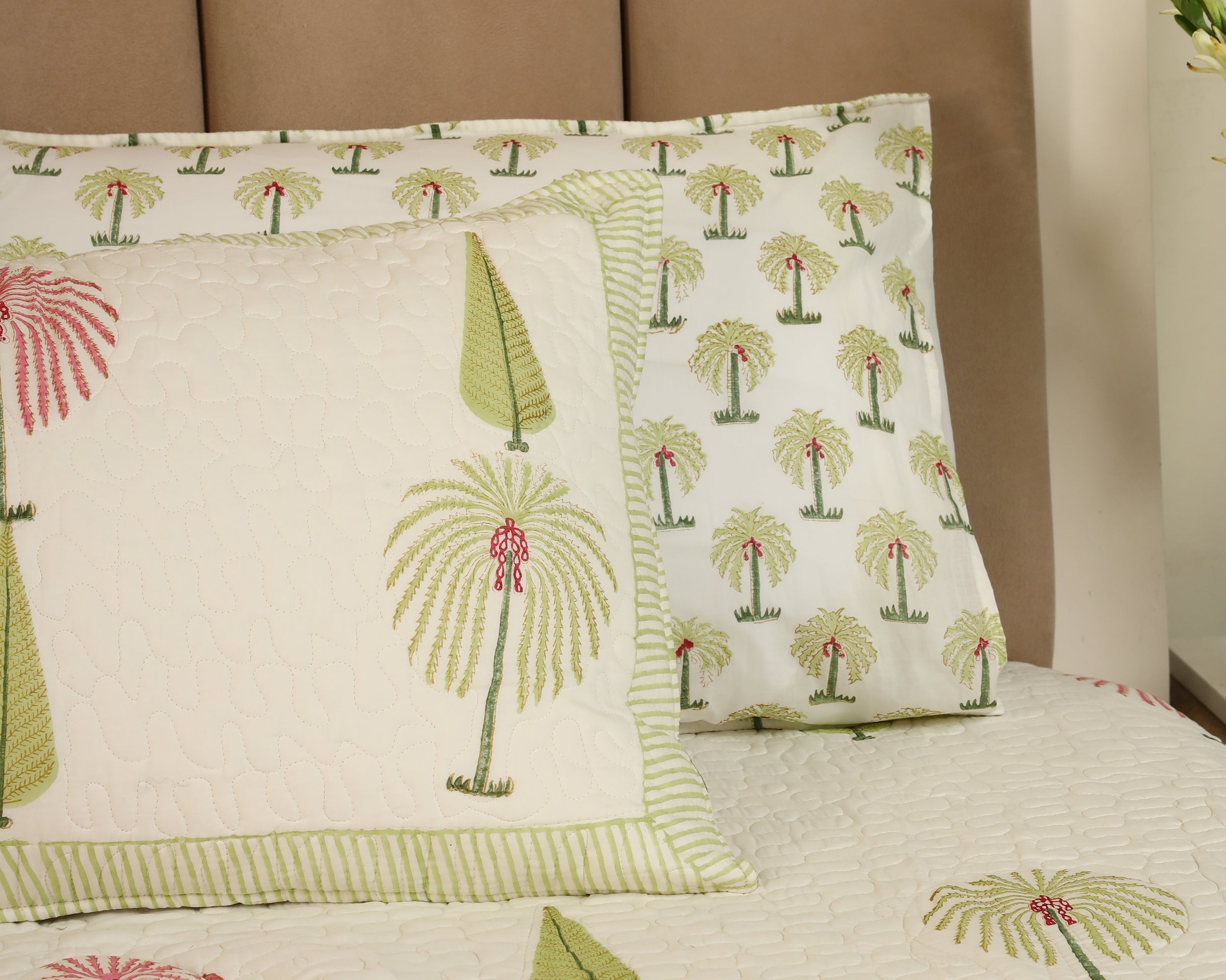 Tropical Breeze Quilted Bedcover Reversible